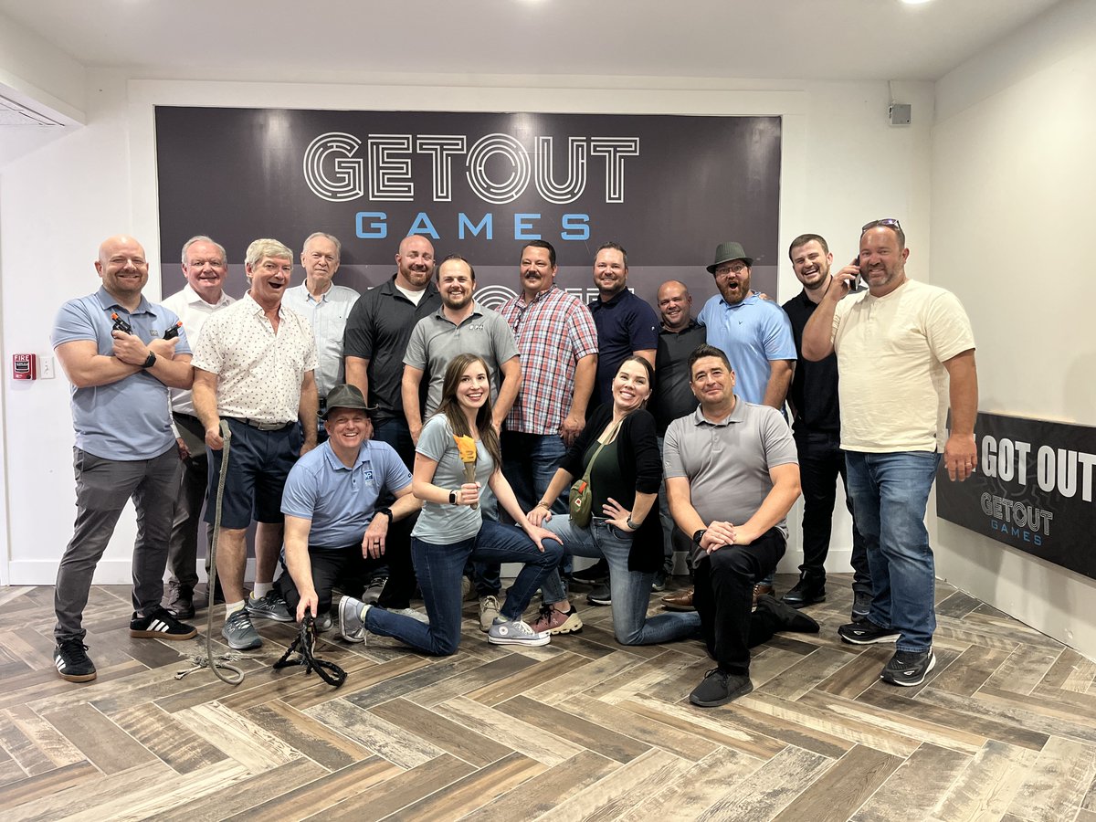 maxprodinc's tweet photo. Good news, customers! Our sales department made it out of the escape room, so they can continue to serve you well.😉 #teambuilding #salesteam https://t.co/mIKblQ4B3u