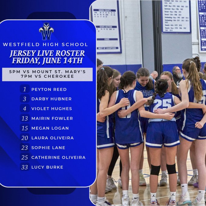 Lucy Burke (@lucyburke2027) on Twitter photo Can't wait to be back with my HS teammates this weekend for Jersey Live 2024!!
#JerseyLiveGirls <a href="/NJBCA_Official/">New Jersey Basketball Coaches Association</a> <a href="/unitedNJaau/">United NJ AAU</a> <a href="/coach_elwood/">Shawn Elwood</a> <a href="/CoachMcKeonWHS/">Liz McKeon</a> Can't wait to be back with my HS teammates this weekend for Jersey Live 2024!!
#JerseyLiveGirls <a href="/NJBCA_Official/">New Jersey Basketball Coaches Association</a> <a href="/unitedNJaau/">United NJ AAU</a> <a href="/coach_elwood/">Shawn Elwood</a> <a href="/CoachMcKeonWHS/">Liz McKeon</a>