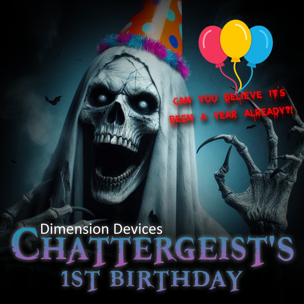 DimensionDevice's tweet photo. Can you believe it's been a year already?! HAPPY BIRTHDAY TO US!
Read our birthday message: https://t.co/I92amFbZgU
#chattergeist #ovilus #haunting #ghost #haunted #ghosthunting #ghosts #paranormalinvestigation #paranormal #spooky #paranormalinvestigator #birthday https://t.co/UrVEVT6IKX