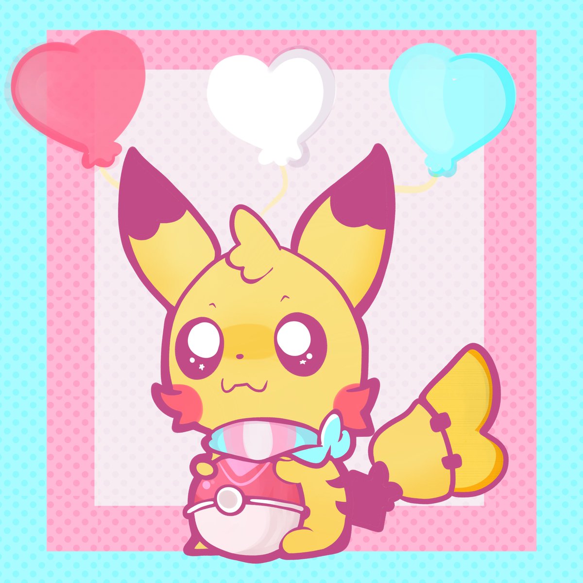 Chibi_Chiibs's tweet photo. Trans Pikachu says happy Pride month <3 https://t.co/UTjqxyiQ0k