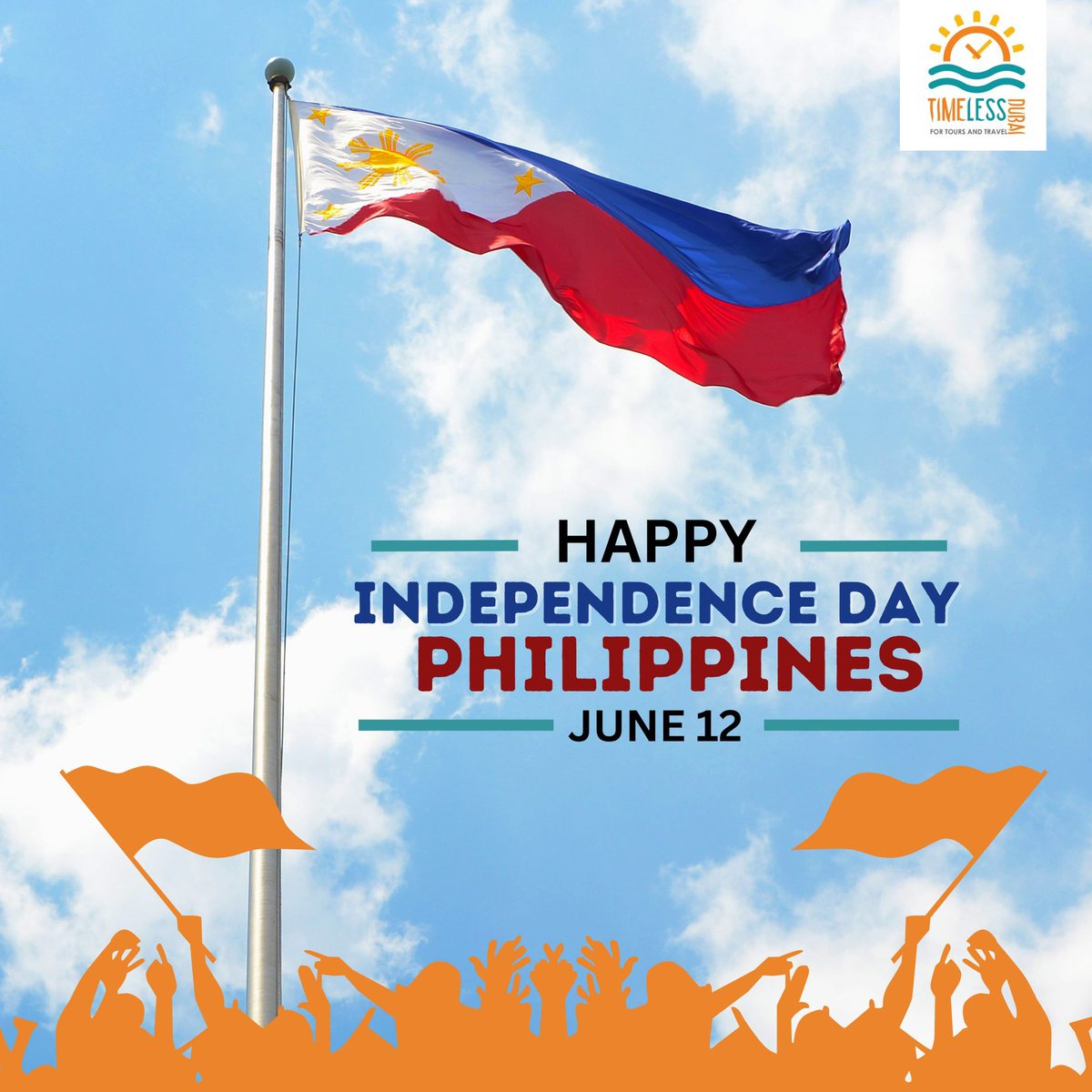 timelessdubai's tweet photo. Happy Independence Day mga Kabayan!!! 🇵🇭

Let us all celebrate the heritage, unity and freedom of the Philippines. Mabuhay ang Pilipinas! Mabuhay ang mga Pinoy!

#timelessdubai #dubaitourism #Independenceday #independencedaycelebration #MabuhayAngPilipinas #MabuhayAngMgaPinoy https://t.co/2V50mZTiRJ