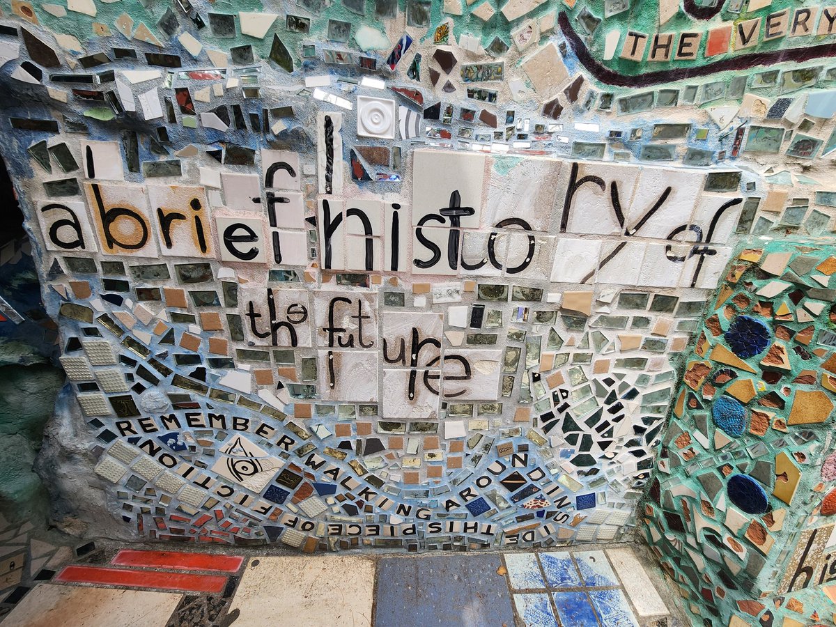 OEDLElle's tweet photo. @sarahkendzior reminded me of your writing - a brief history of the future (seen at Philly's Magic Gardens) https://t.co/ZAt4C9nocL