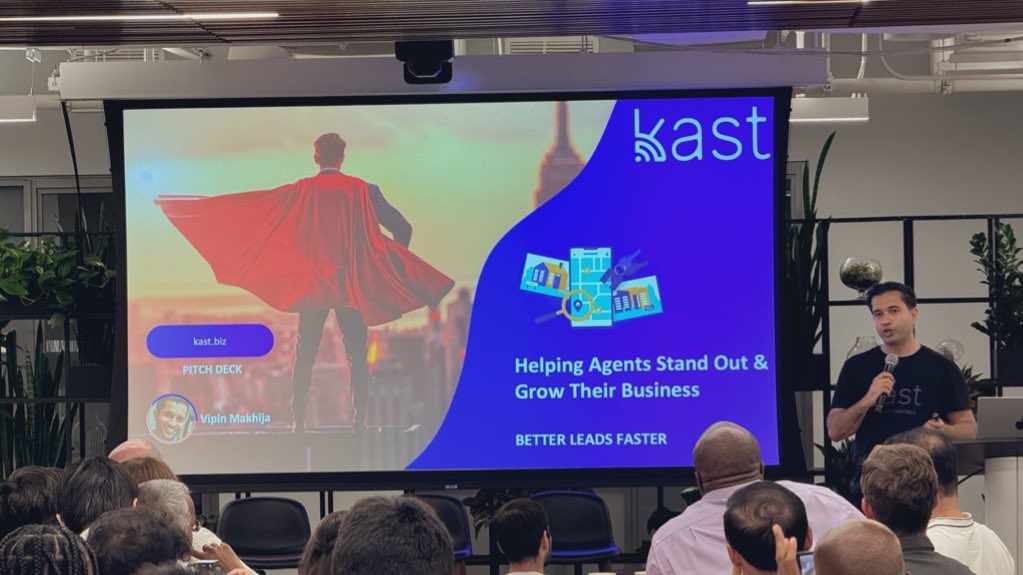 Pitching tonight at the <a href="/FoundersBoostNY/">FoundersBoost NY (formerly Startup Boost NYC)</a> #DemoDay is app.kast.biz an all-in-one mobile solution, reimagining how real estate agents grow their brand and business, by providing AI-driven super powers to source better leads faster.