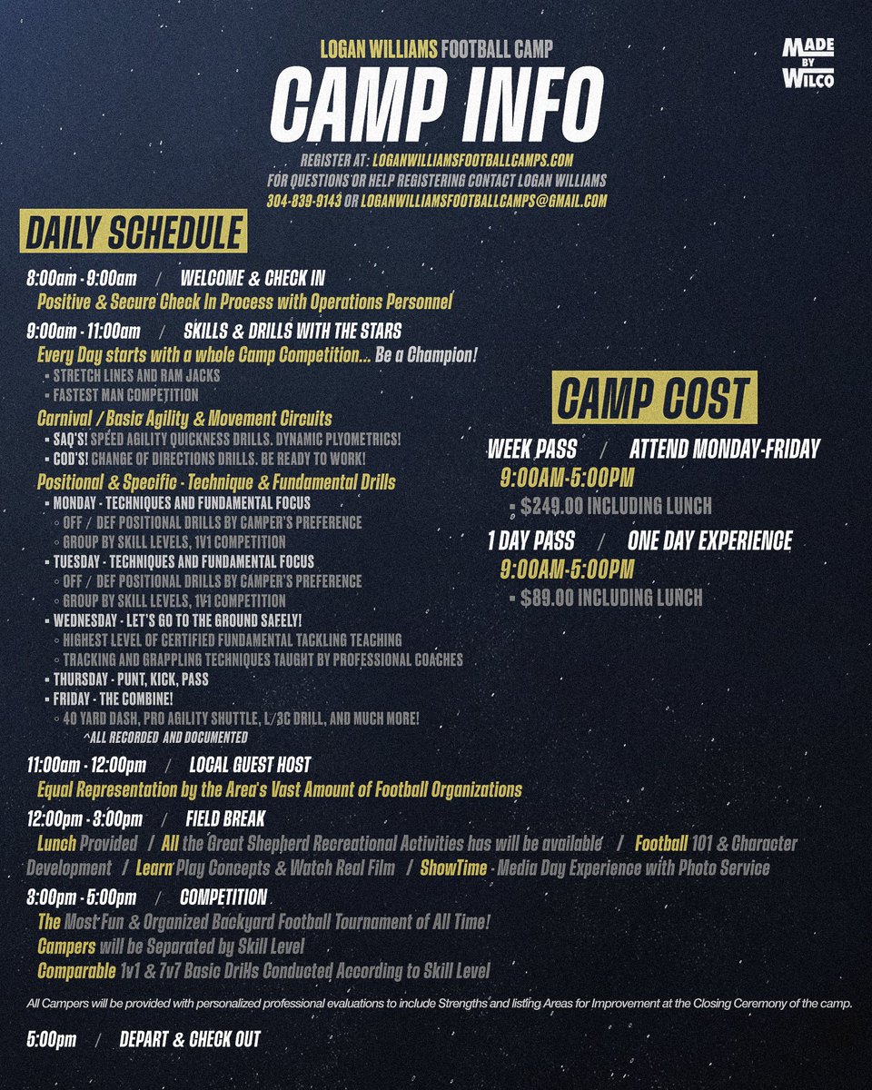 coach_logan's tweet photo. Guest Speaker, Super Bowl Champion, National Finalist, Team Captain, All American, Tre’Vaugh Sullivan will be in the house!
We are partnering with PPK USA to host a certified and registered event during our Youth Camp! All Campers are eligible to enjoy this opportunity!
https://t.co/8jIdhhrHqL