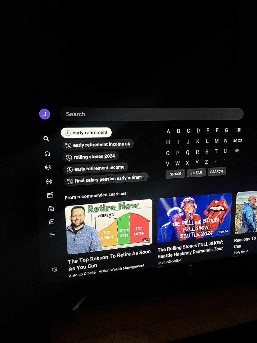 Went to use my dad’s YouTube and as soon as I hit the search …