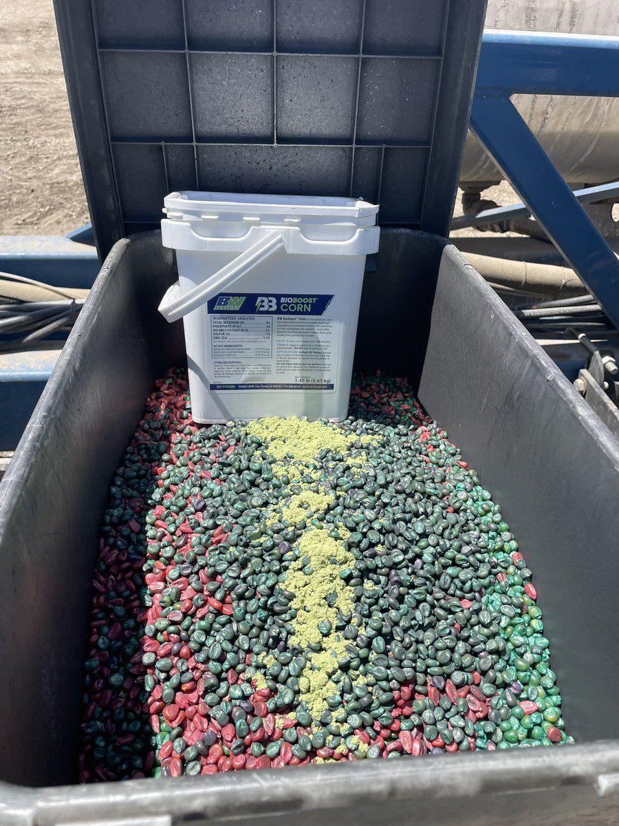 2 year was watching me load the planter and asked what’s that green stuff Daddy. I told her Frankenstein poop. She ran to tell her papa that daddy was putting Frankenstein poop on the corn seed. She giggled about it! Let’s see how this rolls with the replant corn! <a href="/bw_fusion/">BW-Fusion</a>