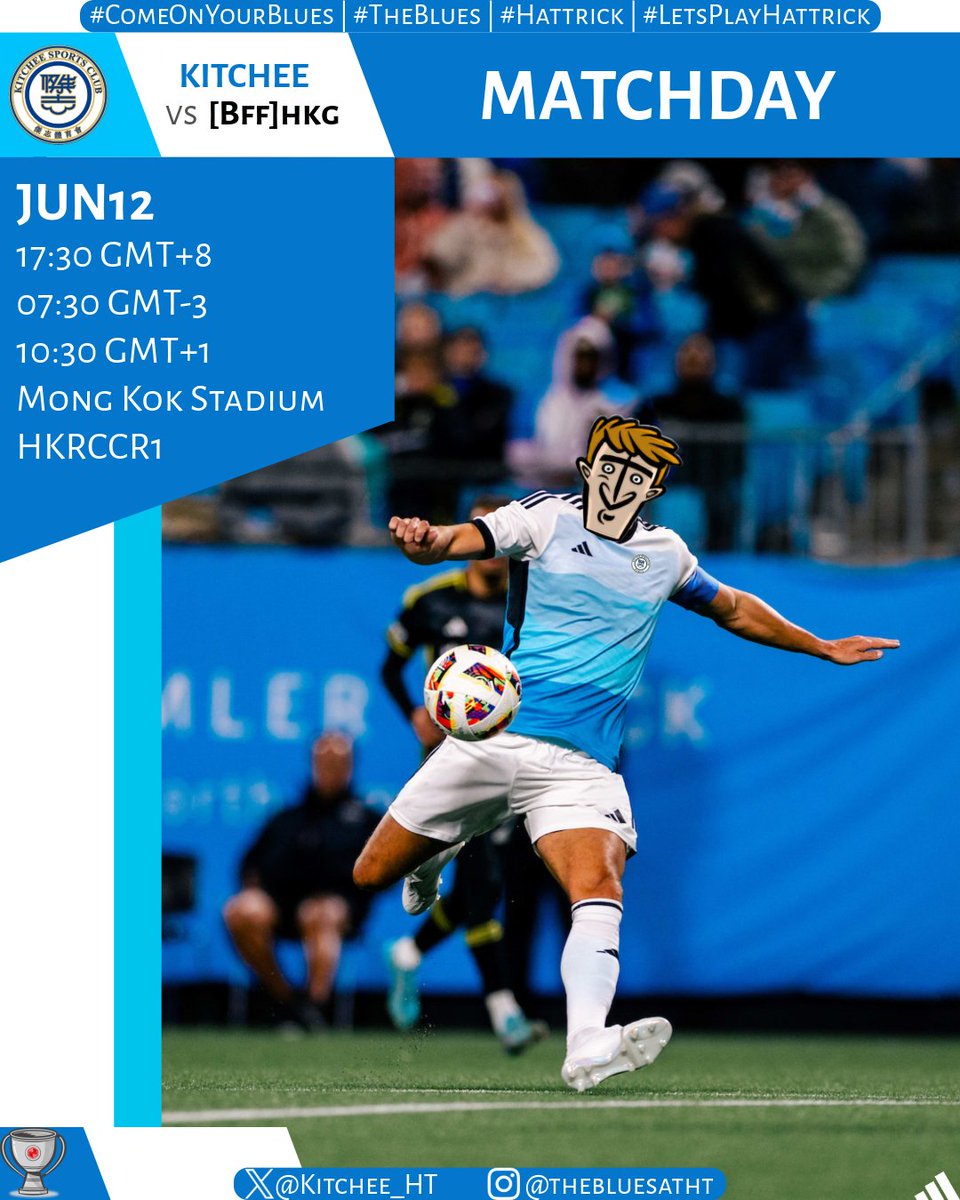 Kitchee_HT's tweet image. 🏠 | 𝐌𝐀𝐓𝐂𝐇𝐃𝐀𝐘 | 𝐇𝐊𝐑𝐂𝐂𝐑𝟏 | 🔵

⚔️ MATCHDAY ⚔️

🆚 [Bff]hkg (III.13)
🌐 hattrick.org/en/Club/Matche…

#ComeOnYourBlues | #TheBlues | #Hattrick | #LetsPlayHattrick