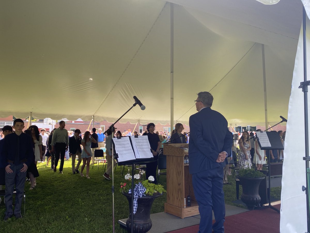 Beautiful day to celebrate our 8th graders as the end their middle school years! Congratulations! #RMSPride ⁦<a href="/RochambeauRams/">Michael J. Bernardi</a>⁩ ⁦<a href="/Region15Schools/">Region 15 Schools</a>⁩