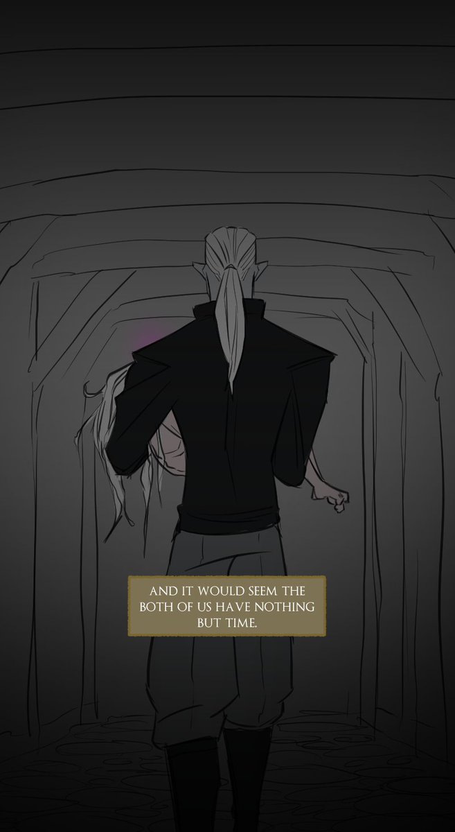 started thinking of a backstory for my goblin, started drawing a backstory for my goblin

yes, I do have a plan to get from this to lighthearted kinky fuckin lmao