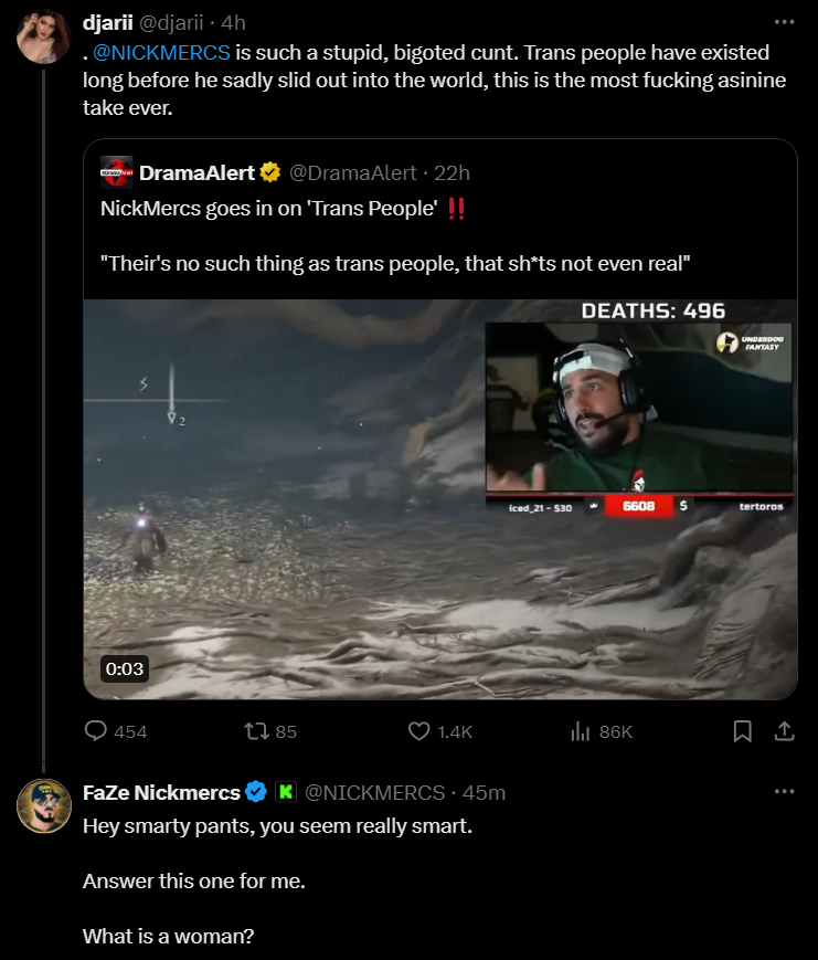 DramaAlert's tweet photo. Nickmercs goes after haters! 👀 https://t.co/dpgEpsseMa