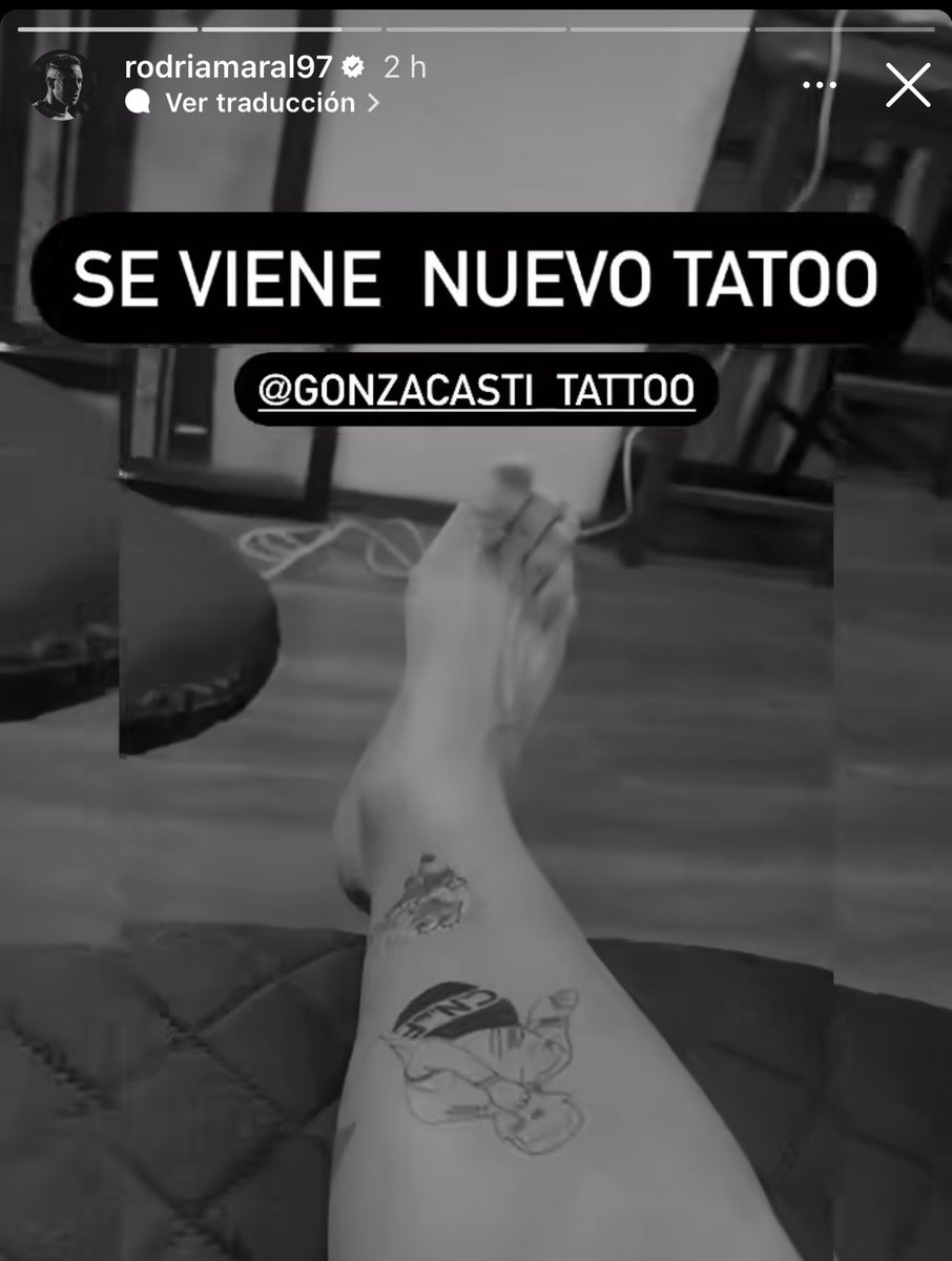 El nuevo tatuaje de Rodrigo Amaral 🔟