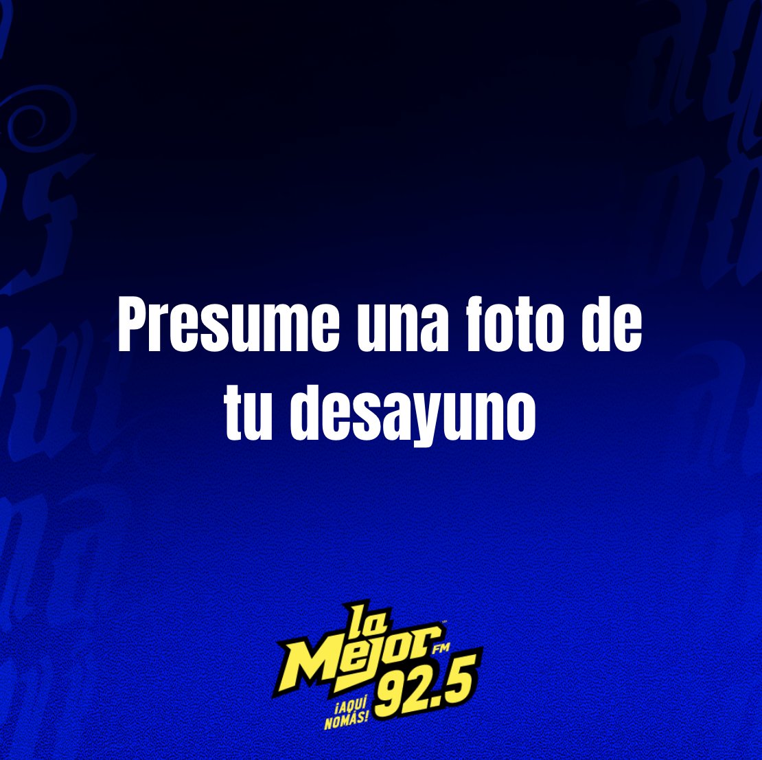 ¡Traemos hambre raza! 👀

#aquínomás #lamejorfm #lamejorfmmty #chismesito
#radio