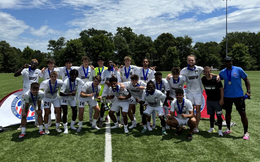 NCsoccerleague's tweet photo. Congratulations from NCSL to Tobacco Road FC, crowned USASA Region III Men's Amateur Champion at MeSA Complex in Greenville SC this past weekend!
⚽🏆⚽🏆⚽🏆⚽🏆⚽
Good luck in the National Amateur Cup in DeKalb IL next month. @TobaccoRoadFC @NCAdultSoccer https://t.co/O70GK8VAOH