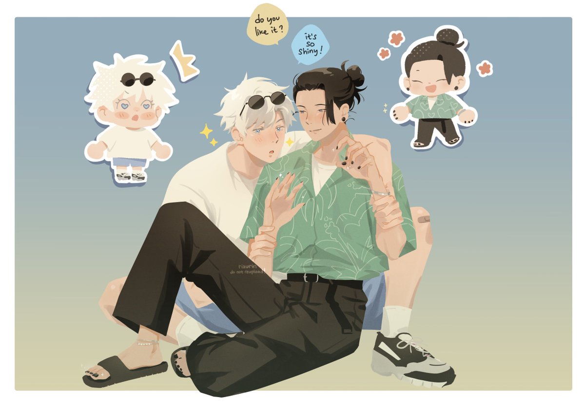 rizurin's tweet photo. 五夏 stylish bfs 💅 https://t.co/74IvER2aq1