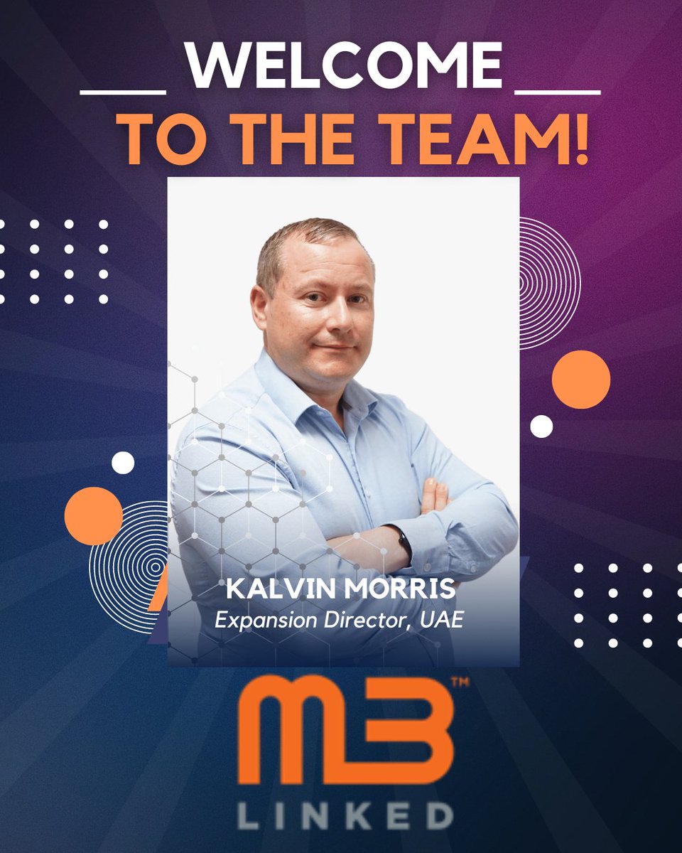 M3LinkedGROW's tweet image. M3Linked continues to grow in support of the entrepreneur community and will be expanding into the United Arab Emirates!

We are excited to announce the addition of Kalvin Morris as the new Expansion Director in the UAE!