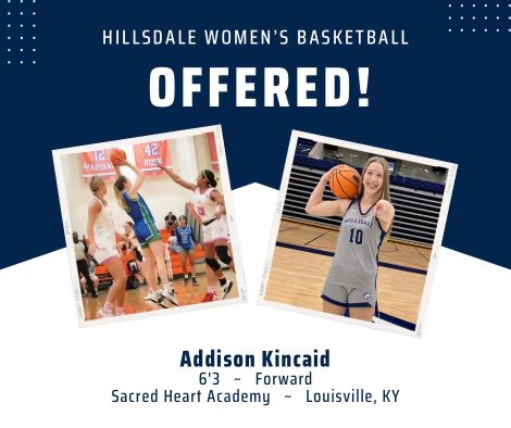 Addison Kincaid (@addison_kincaid) on Twitter photo Blessed to receive an offer to play for Hillsdale College! Thank you Coach Brie for believing in me!
<a href="/ChargersWBB/">Hillsdale Women's Basketball</a> <a href="/SCA_OH/">Sports City Angels</a> <a href="/BrooksHall33/">Brooks Hall</a> Blessed to receive an offer to play for Hillsdale College! Thank you Coach Brie for believing in me!
<a href="/ChargersWBB/">Hillsdale Women's Basketball</a> <a href="/SCA_OH/">Sports City Angels</a> <a href="/BrooksHall33/">Brooks Hall</a>