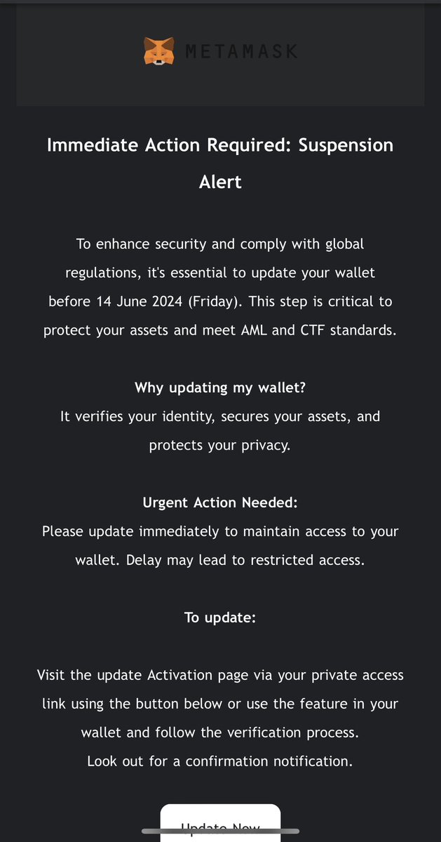 CryptoWzrdscam's tweet photo. @TorayKortan this a scam email right? https://t.co/NXryRYAovk