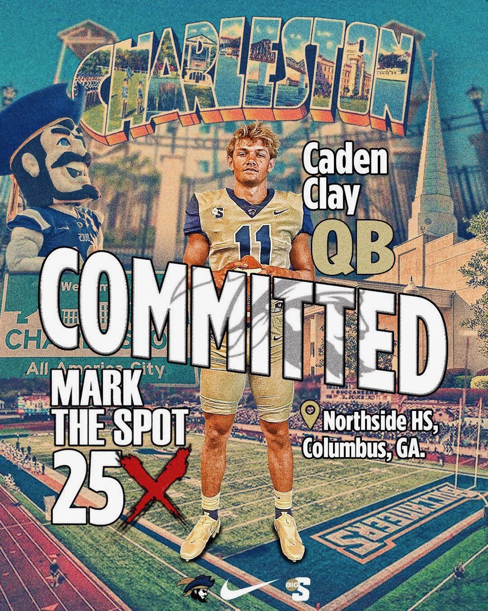 Caden Clay (@cadenclay11) on Twitter photo Blessed to announce my commitment to Charleston Southern University. I would like to thank God, my family, and all of my coaches for getting me here. Love this school, Go Bucs! <a href="/PatriotRecruits/">Northside Patriots FB Recruiting</a> @CSUFB <a href="/shulerbentley/">Shuler Bentley</a> <a href="/GabeGiardina/">Gabe Giardina</a> <a href="/Coach_AO/">Andrew Oropeza</a> Blessed to announce my commitment to Charleston Southern University. I would like to thank God, my family, and all of my coaches for getting me here. Love this school, Go Bucs! <a href="/PatriotRecruits/">Northside Patriots FB Recruiting</a> @CSUFB <a href="/shulerbentley/">Shuler Bentley</a> <a href="/GabeGiardina/">Gabe Giardina</a> <a href="/Coach_AO/">Andrew Oropeza</a>