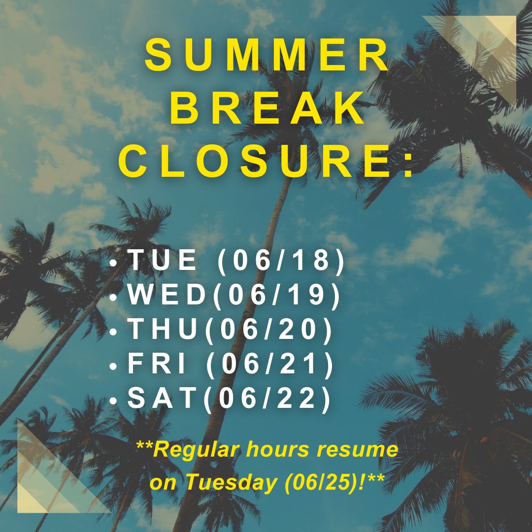 Our summer break starts next week! 😎 Last day to get your fill is this Saturday (06/22)! Regular hours resume Tuesday (06/25).

Order online at mihijodesumadre.com!

#losangelesvegan #lavegan #veganmexicanrestaurant #veganmexicanfoodie #westwood #culvercityfoodie