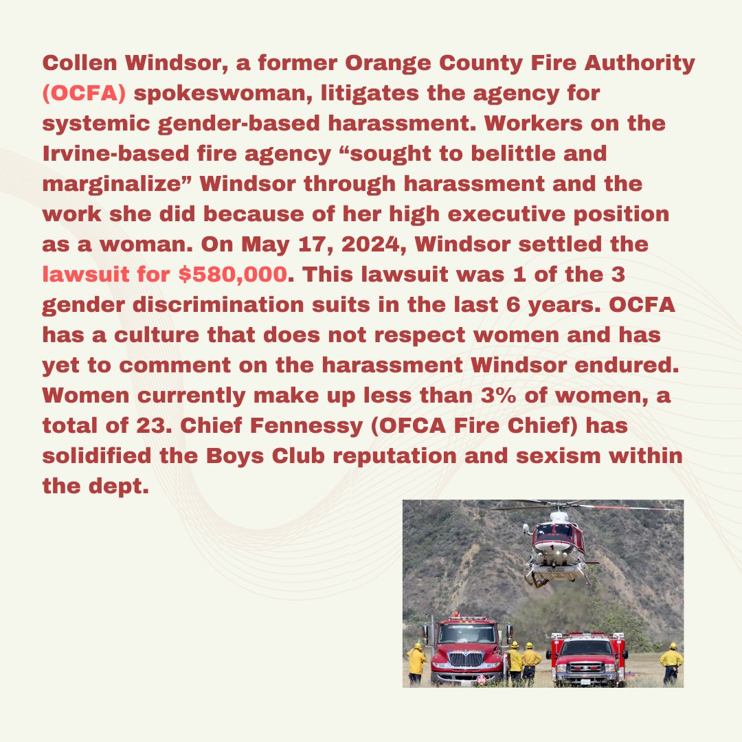 EquityonFire's tweet photo. When will the harassment occurring within the fire departments be addressed? https://t.co/4qt6B1Bq6q