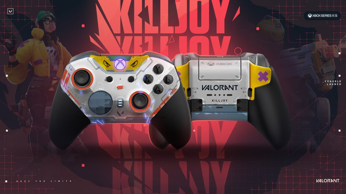 BrandonMeier's tweet photo. Second up in the console launch controllers: KILLJOY!

Approached this one with the mindset of, if KJ made a controller, what would it look like? https://t.co/8ncMiPAsOr