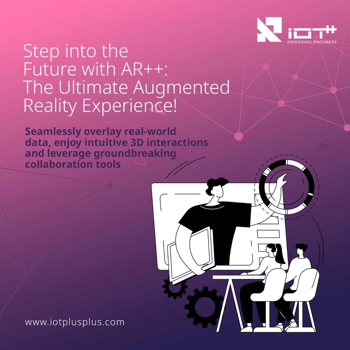 iotplusplus's tweet image. Experience the future today with AR++! Seamlessly overlay real-world data, enjoy intuitive 3D interactions, and leverage groundbreaking collaboration tools. Transform your reality and enhance your productivity like never before. Visit our website here iotplusplus.com