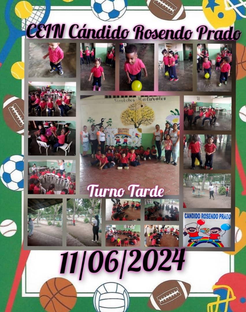 CEIN Cándido Rosendo Prado Parroquia Augusto Mijares Municipio Bolivariano 🇻🇪🇻🇪 Ezequiel Zamora Correa Actividad Pedagógica Realizada " *Día* *Internacional* *del* *juego*" ⚽⚾🏀🪁🪀⛹🏻‍♂️Desarrollo de Habilidades y Destrezas, Desarrollo Óculo Podal, Lateralidad, turno tarde