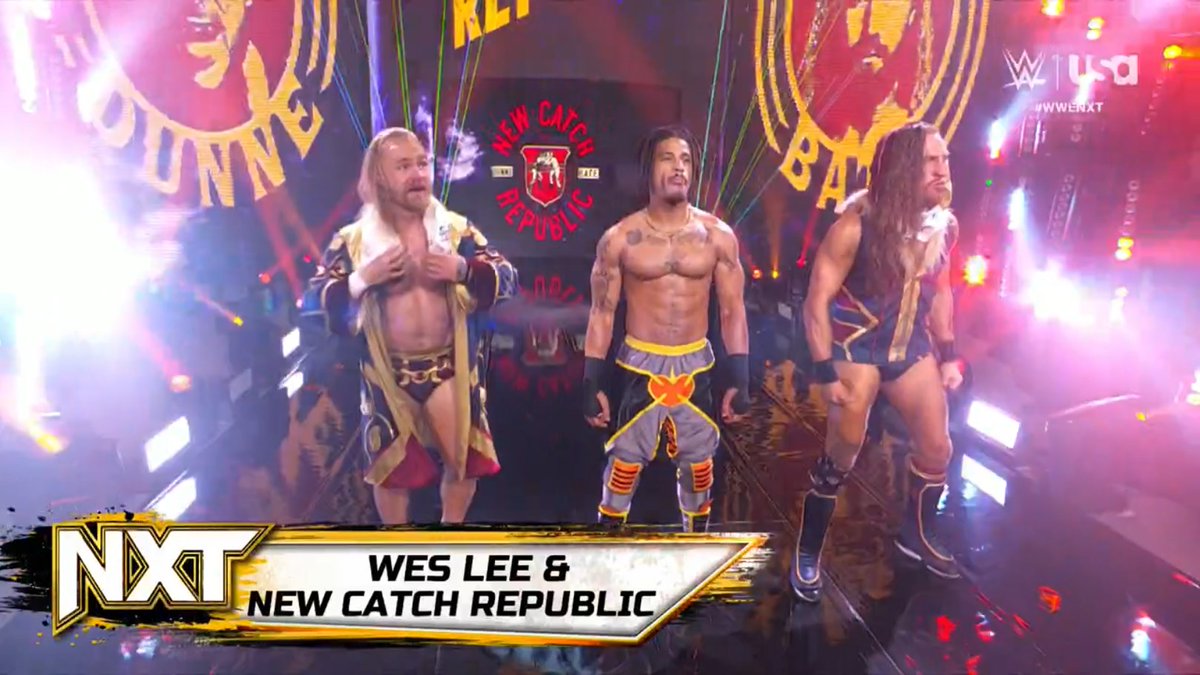 LuigiWrestling's tweet image. Wes Lee, Tyler Bate y Pete Dunne. Tres leyendas de NXT. #WWENXT