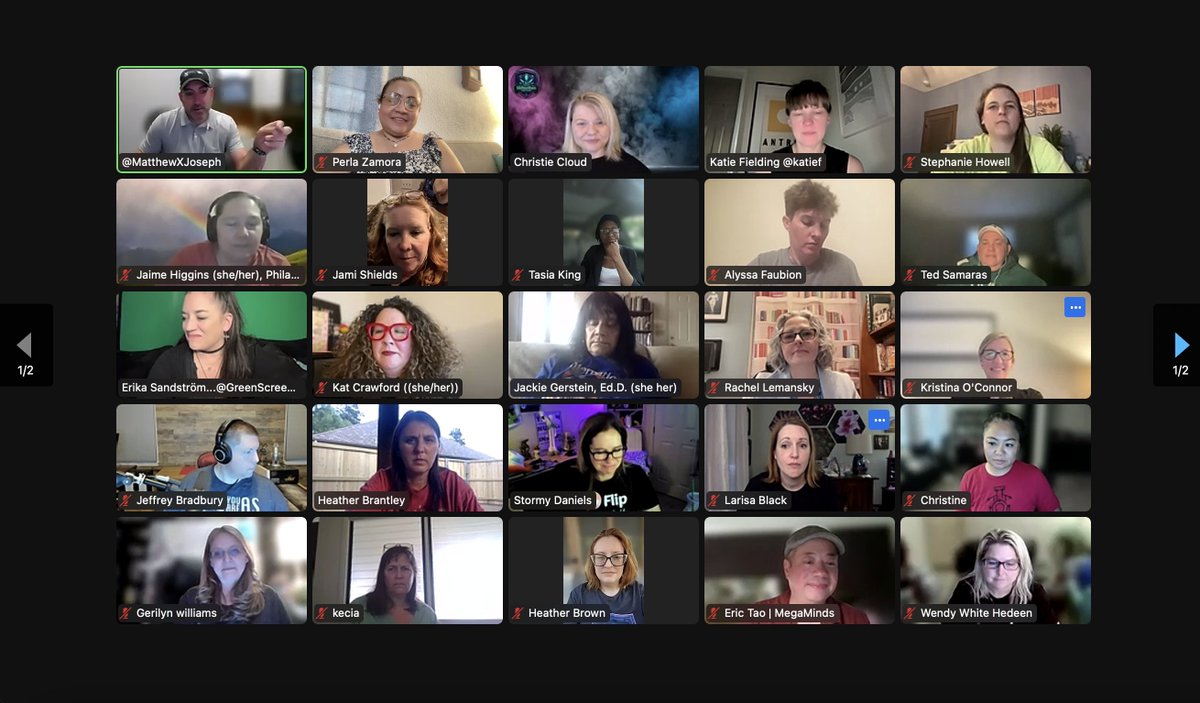 pzamoraats's tweet photo. Meeting virtually before meeting at #ISTELive24 at #Denver is just AMAZING! This content from @YaritzaV_ is so related to our #Narrative4 philosophy #connections #empathy #listening Thank you @MatthewXJoseph @mrshowell24 https://t.co/EXeehh1jrO