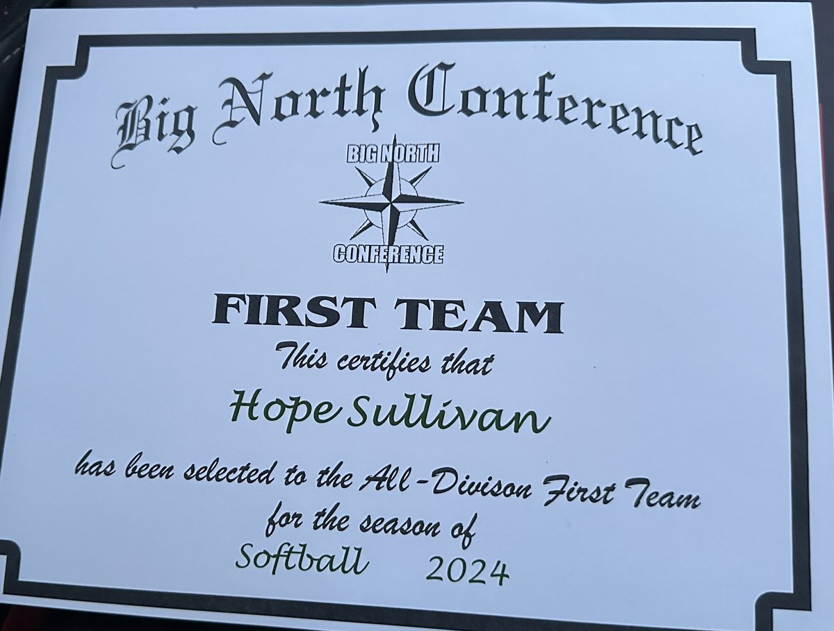 HopeSullivan_25's tweet photo. Had a great time these past two days! Monday receiving my first team all county plaque and today my team banquet  and receiving my first team all conference award @NYNighthawksSB https://t.co/nbAF4LafMK