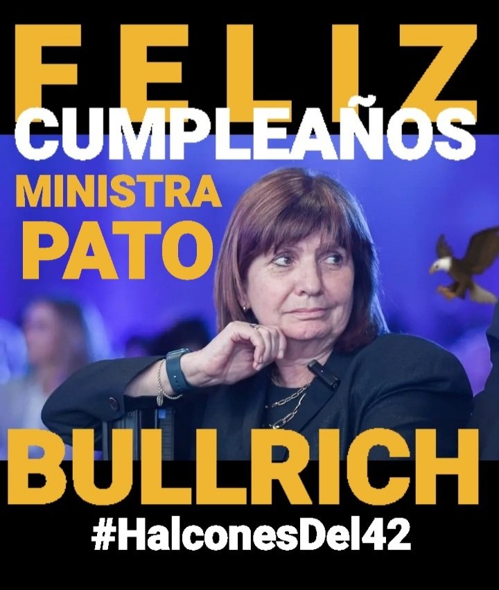 HalconesDel421's tweet photo. @alaguapatita @TeresaDines @soycsi @SoyAria @casidolape @MirthaCasti @Mardina1965 @cuervocacha @funesbeto @elyannaalas @sradnadie @Isabel_Bs_As @ChechoPaternal @alejandramacri @graciberardi @Maguito2727 @StellaDlibre @NemoCojones @N0Hernandez @todoeskk2 @AdrianaSarajevo @PatoBullrich
Feliz Cumpleaños
Ministra
Pato coraje
#Incondicionales🦅
Gracias
#OrgullososDeVos https://t.co/UQwJoVJKeI