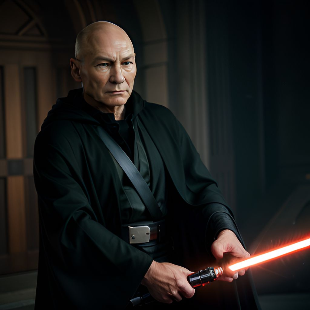 If <a href="/SirPatStew/">Patrick Stewart</a> became sith in #StarWars what do you think @seanferrick ?