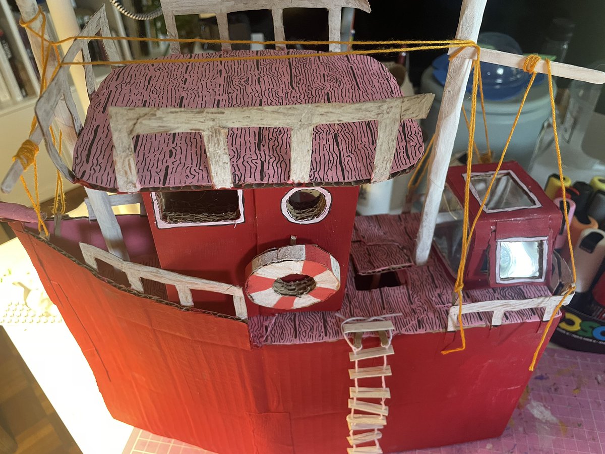 cucharachiquita's tweet photo. #posca #politec #barco #boat #3dart https://t.co/uW4CCV12Ys