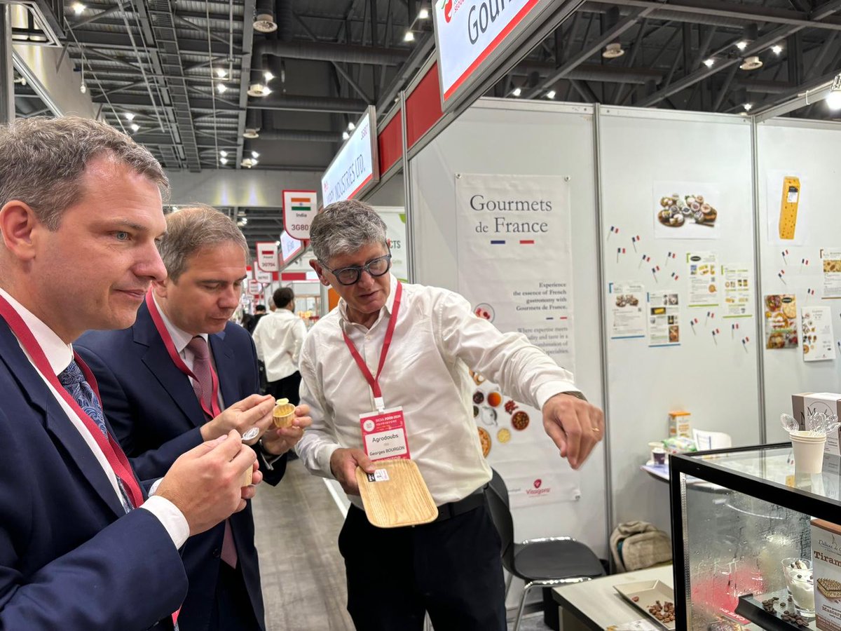 Avec Matthieu Lefort, directeur de Business France Corée, ils ont pu constater le dynamisme de l’offre agroalimentaire 🇫🇷 et la forte volonté de ses acteurs de saisir les opportunités du marché 🇰🇷.