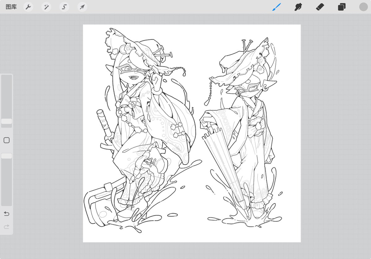 是潮色！😎(画服设好难😞
#splatoon3fanart #Splatoon３ #スプラトゥーン３