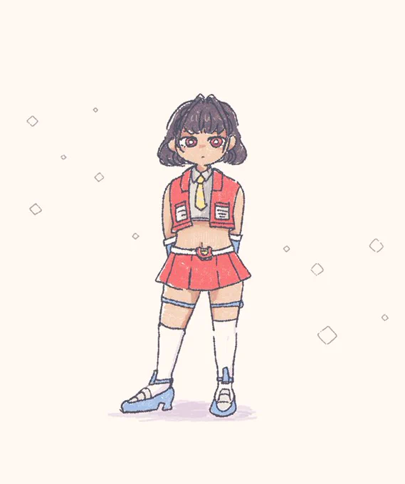 スタスクちゃん。あとぶるすかにも載せたんだけどドーナツ持たせたらすごく可愛かったスタスクちゃんも見て欲しい。 #TF擬女化 