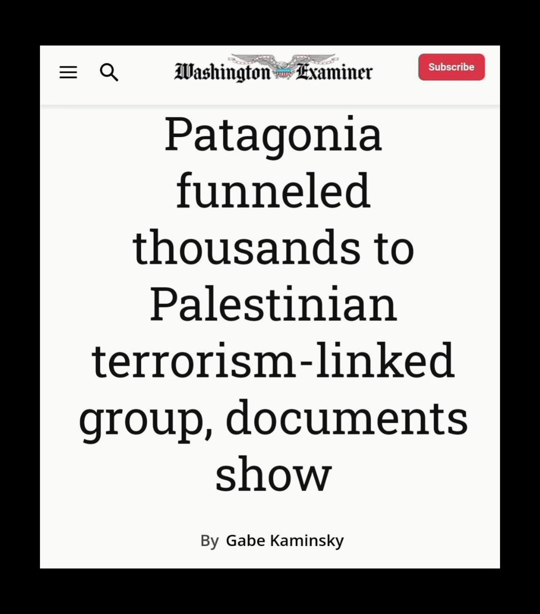 Schulla007's tweet photo. 🔴The outdoor apparel brand #Patagonia, through its tax-exempt private foundation in California, has granted over $139,000 since 2016 to the Alliance for Global Justice.
Based in Arizona, the #AFGJ has funnelled money to #Samidoun, a front group for the Popular Front for the #Liberation_of_Palestine terrorist organization.
This connection prompted donors and payment processors, such as PayPal, to sever ties with AFGJ amid mounting scrutiny from Congress.
Can we not even buy camping gear without indirectly financing terror anymore🤔