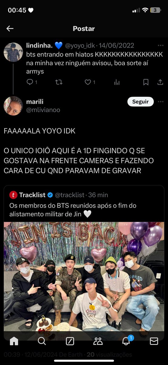 to MORRENDO com essa diva nos quotes da tracklist refutando todo mundo em 2022 q falou q o bts ia disbandar