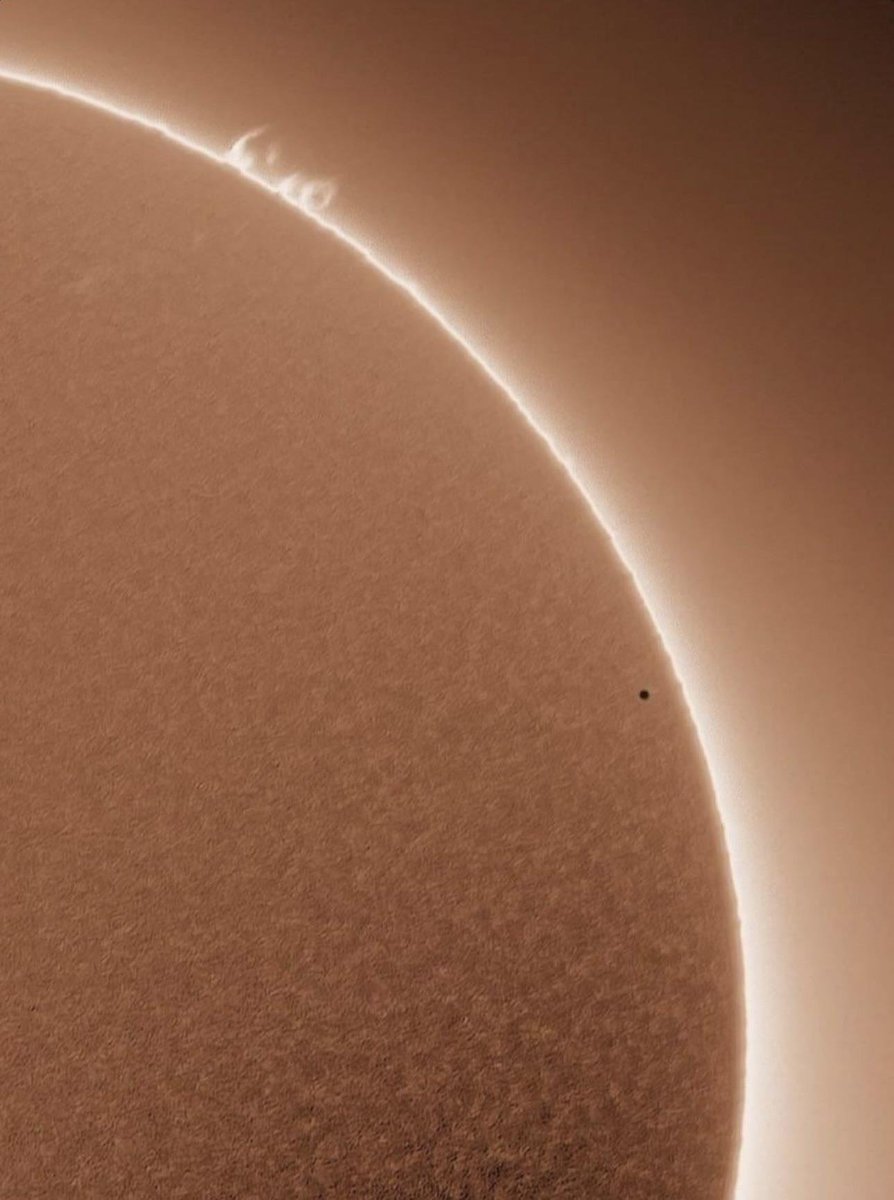 That tiny little dot in front of the sun is Mercury 🤯

By <a href="/AJamesMcCarthy/">Andrew McCarthy</a>