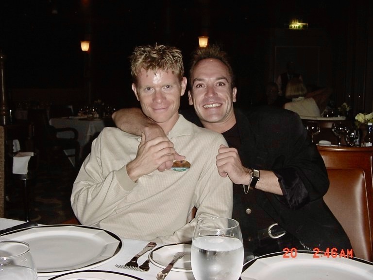 RCGCareers's tweet photo. In 2000, Craig met his partner on Majesty of the Seas. Now on Odyssey of the Seas, he's celebrating 30 years with RCG, from dancing to managing wardrobe ops. Proud to sail with a company that champions equality. Read more at https://t.co/gm5dsRE729 🌈⚓ #PrideMonth #IAMRCG https://t.co/eqrkhZr9S1