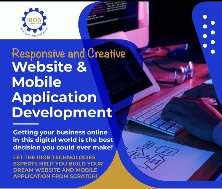 iROBTech's tweet image. We are here to build your stunning websites and mobile applications that meet international standards.
Our company website: irobtechnologies.com
