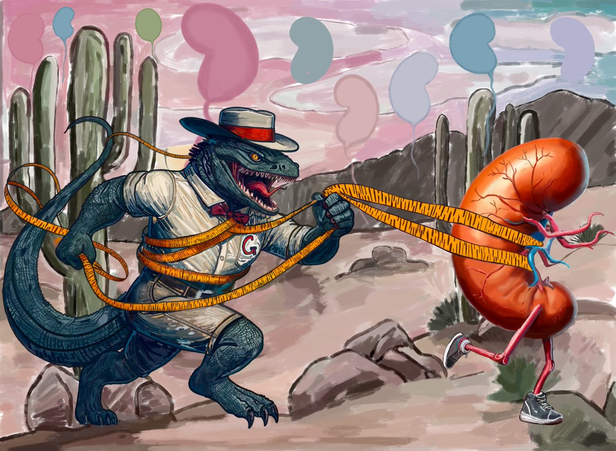 Cristina Popa 🦋 (@nephroseeker) on Twitter photo Hi! Cristina Popa here, 🇷🇴 nephrologist, no COI🦎
#nephjc
I feel extremelly lucky I could live tweet from <a href="/ERAkidney/">ERA - European Renal Association</a> FLOW trial session
Plus I managed to finish this pic, reflecting how I imagined <a href="/Gila_NephMad/">Gila The NephMadness Monster</a> during #nephmadness Hi! Cristina Popa here, 🇷🇴 nephrologist, no COI🦎
#nephjc
I feel extremelly lucky I could live tweet from <a href="/ERAkidney/">ERA - European Renal Association</a> FLOW trial session
Plus I managed to finish this pic, reflecting how I imagined <a href="/Gila_NephMad/">Gila The NephMadness Monster</a> during #nephmadness