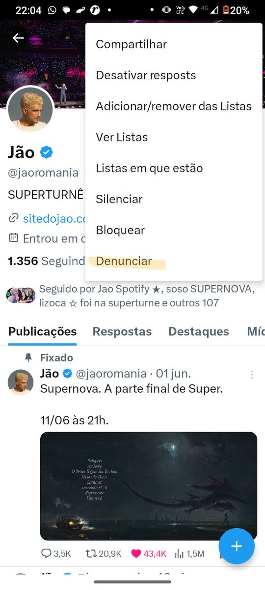 Problema: aniquilou um fandom em uma noite de Supernova...😭