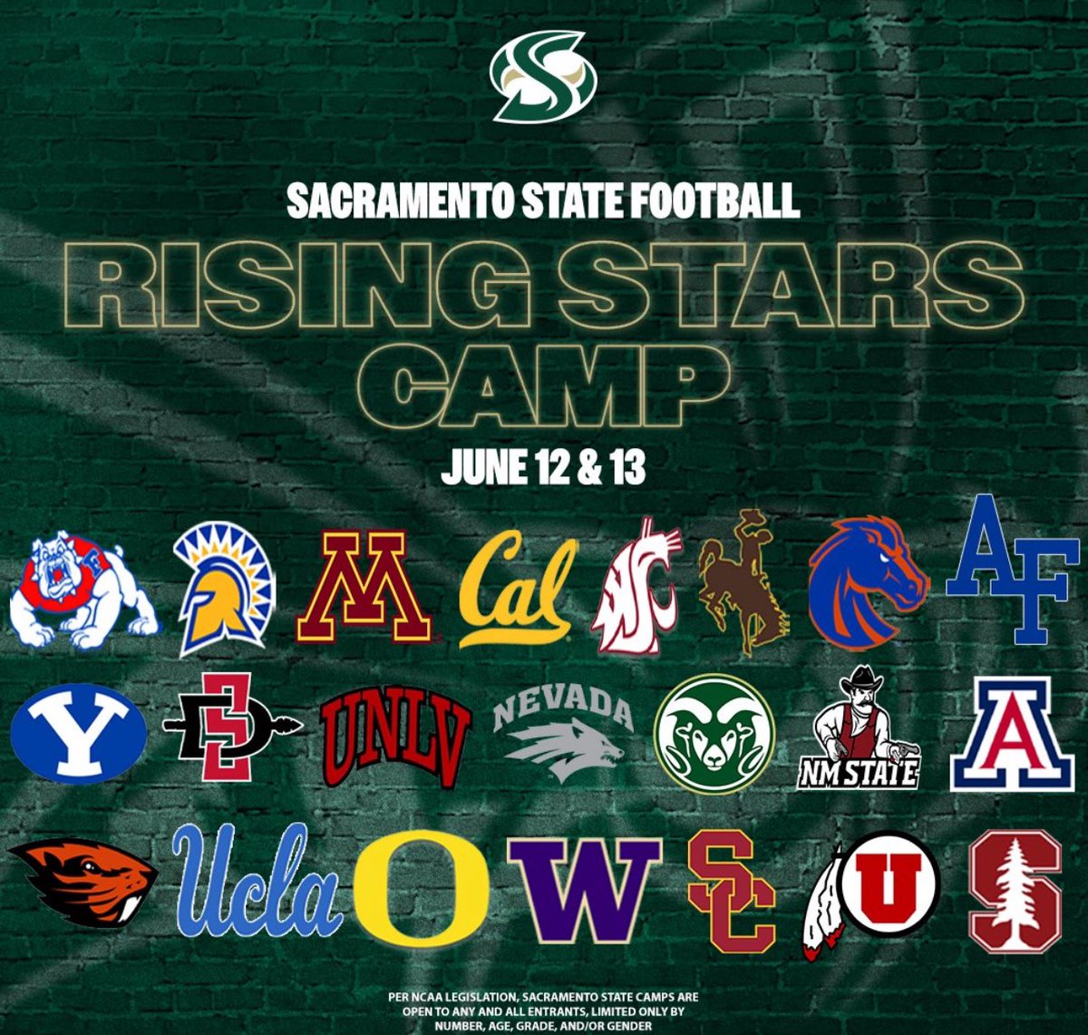 Brian Rule (@brianrule2026) on Twitter photo I will be attending the <a href="/SacHornetsFB/">Sac State Football</a> Rising Stars Camp on the 13th as a QB. <a href="/coachgolder/">Bryan Golder</a> <a href="/AHS_Titans/">Antelope High School</a> <a href="/BrandonHuffman/">Brandon Huffman</a> <a href="/BobbyFresques/">Bobby Fresques</a> I will be attending the <a href="/SacHornetsFB/">Sac State Football</a> Rising Stars Camp on the 13th as a QB. <a href="/coachgolder/">Bryan Golder</a> <a href="/AHS_Titans/">Antelope High School</a> <a href="/BrandonHuffman/">Brandon Huffman</a> <a href="/BobbyFresques/">Bobby Fresques</a>