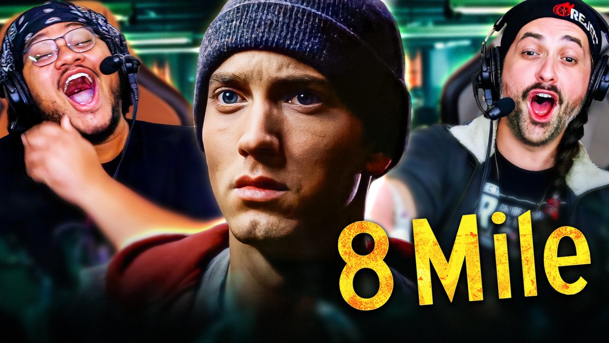 ReelRejects's tweet photo. Where were You when you first heard #LoseYourself?

Aaron &amp; Johnald give their #8MILE REACTION &amp; REVIEW + a few bars too!! 😅 https://t.co/XJYp0Pp8Vn 

Makes you wonder what #Eminem's Southpaw might've been like.. 🤔
.
#MovieReaction #DramaTuesday #Houdini #ReelRejects #BRabbit https://t.co/EuwNiZ1JUd