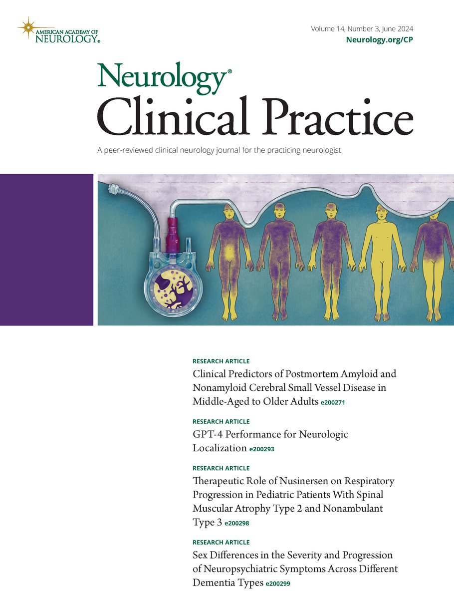 Neurology: Clinical Practice (@neurologycp) on Twitter photo The June 2024 issue of Neurology: Clinical Practice is available online: bit.ly/3Xll8VJ
This month's cover features the artwork of Negin Badihian, MD. Learn more about Dr. Badihian and her work at: bit.ly/41sv93o
<a href="/NBadihian/">Negin Badihian, MD</a> The June 2024 issue of Neurology: Clinical Practice is available online: bit.ly/3Xll8VJ
This month's cover features the artwork of Negin Badihian, MD. Learn more about Dr. Badihian and her work at: bit.ly/41sv93o
<a href="/NBadihian/">Negin Badihian, MD</a>