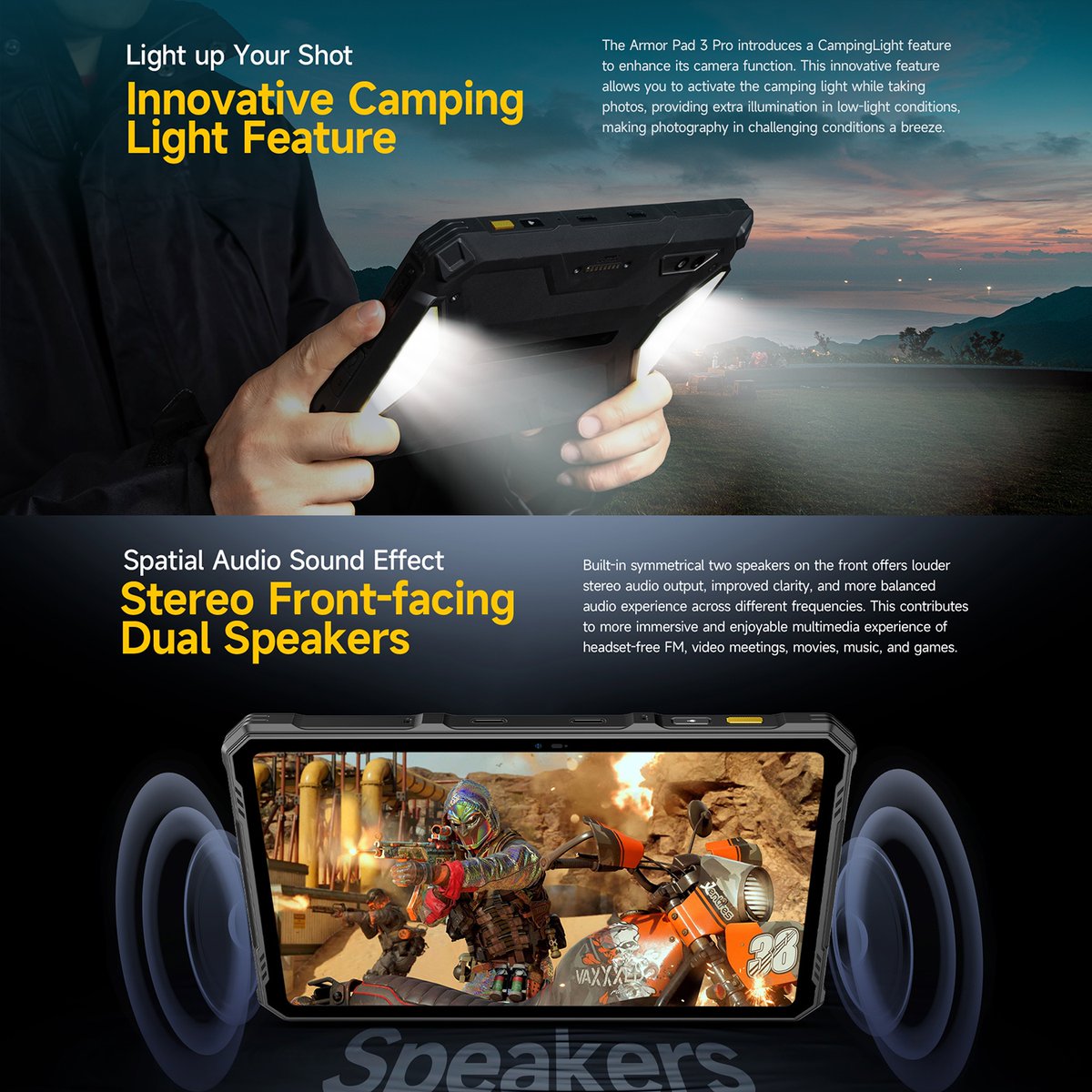 SunskyOnline's tweet image. #Ulefone Armor Pad 3 Pro Rugged Tablet PC, 8GB+256GB, 10.36 inch Android 13 MediaTek MT8788 Octa Core
Shop Item #: EDA006597301A
More information🔗tinyurl.com/2burdwcr
#OutdoorTablet #SmartTabletPC #IndustryPad