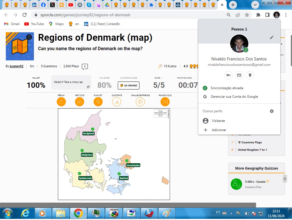 Nivimgss's tweet image. I&apos;ve typed all 5 Regions of Denmark in 7 seconds. Eu digitei o nome de 5 Regiões da Dinamarca em 7 segundos digitando manualmente através do Teclado do Computador. #MindTeleport #BodyTeleport #LightYearsSpeedThinkingThoughts #Flashback #StaticEnergy #HadronCollider