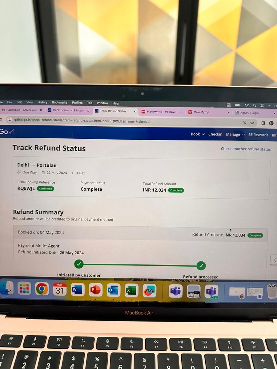 Amartya_Sanyal's tweet photo. @makemytripcare We have shared airline confirmation of 12034 which we have on email. Please stop giving misleading information. Adding @devleena30 https://t.co/fAKDYxmoiN