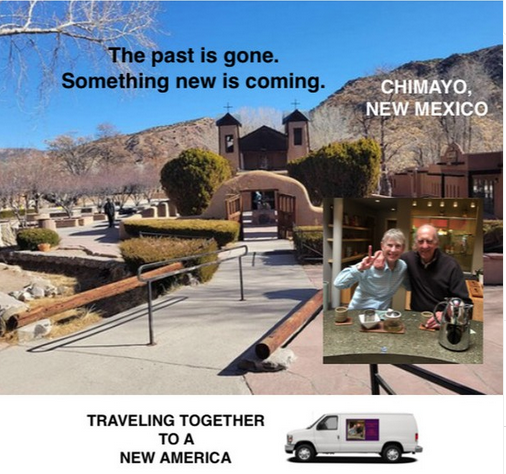 jimhilgendorf's tweet photo. Traveling Together to a New America.
"The Journey, the Story & the Book":
https://t.co/uBw1ZBUlun
#chimayo #chimayonewmexico #chimayonm #newmexico #nmrk #somethingnew #pastandfuture #thepastisgone #thepastisthepast #newdreams #newworld @abqjournal @kunmradio #transformation https://t.co/WUa7HqUyL8